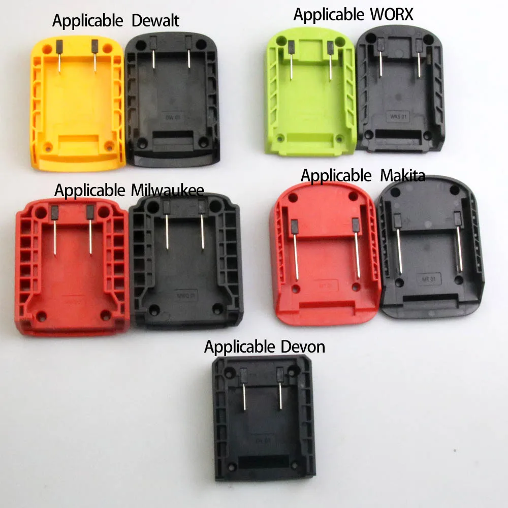 1PC DIY Adapter konwertera podstawa głowica ładująca Shell dla Makita dla DeWalt dla WORX dla Milwaukee 18V złącze baterii litowej