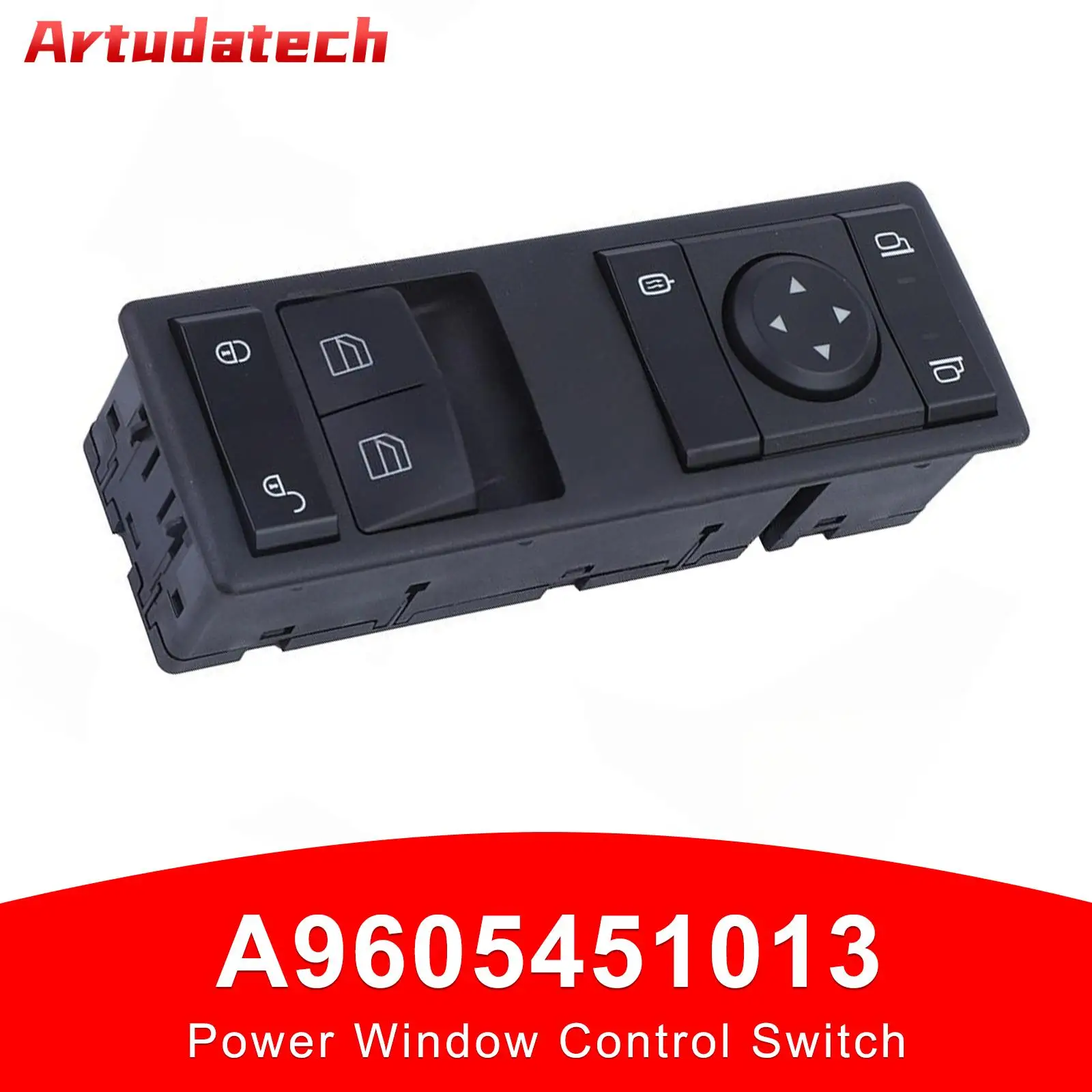 

Artudatech Power Window Control Switch A9605451013 for Mercedes Actros Antos Arocs