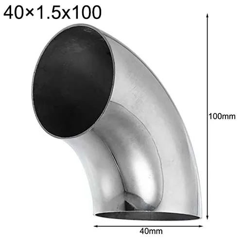 304 Grade Stainless Steel Elbow Fitting with 90 Degree Bend for Durable Welding Use in Industrial Plumbing Projects