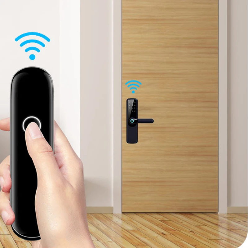 Tuya TTlock Wifi Electronic Smart Door lock with Biometric Fingerprint Digital Password Rfid Card Intelligent Keyless Doorlock