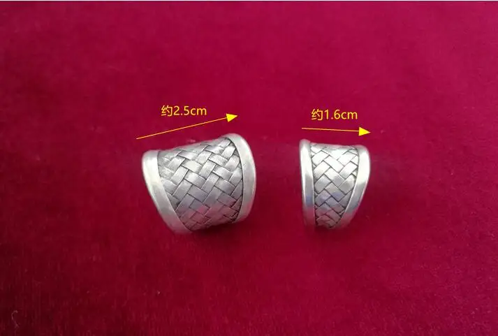 Guizhou folk style jewelry Hmong handmade Miao silver personality woven ring