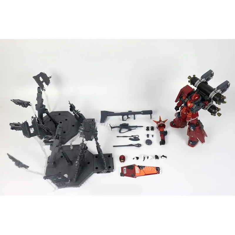 Leeen modelo psico zaku mg 1/100 batalha danos versão MS-06R montagem modelo kit ação fiugres plástico robô modelo brinquedo presentes