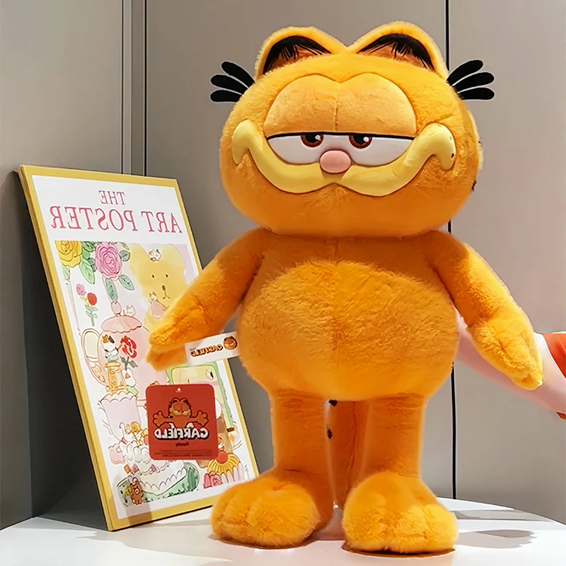 

36Cm Genuine Cute Garfield Family Movie Peripherals Short Plush Stuffed Doll Pillow Collectible Model Kid Toys Gift