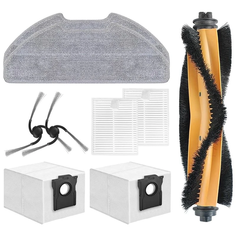 [B25B!】 Accessories Kit Brush Filter Mop Dust Bag For Dreame D20 Air Plus/F21/F21 Plus/F20/F20 Plus Robot Vacuum Replacement Set