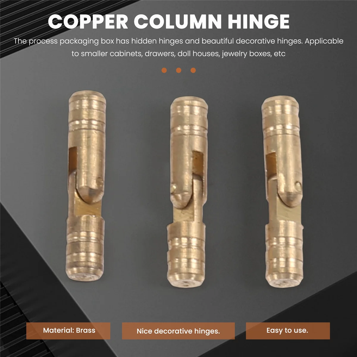 

Улучшенные 100 шт. латунные скрытые бочковые петли для ювелирных изделий, деревянные шкатулки для шкафа, невидимая мебельная петля 4X20 мм