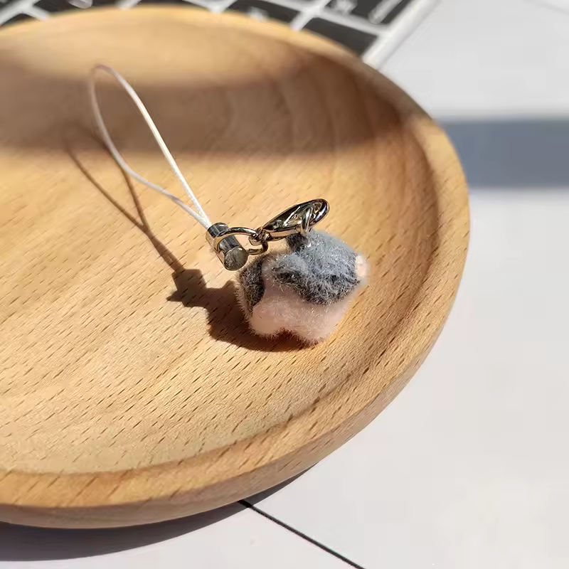 Fluffy Alpaca Elk Capybara Animal Keychains Resin Cartoon Lovely Funny Garlic Goose 3D Doll Pendant Bag Box Car Key Ring Jewelry - Image 36