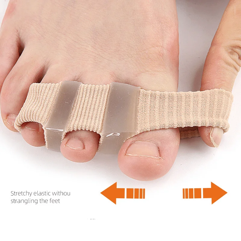 Separador de dedos de silicone, corretor de hálux valgo, espaçador, corretor de dedo, polegar, alisador de joanete, ferramenta de cuidados com os pés, 1 peça