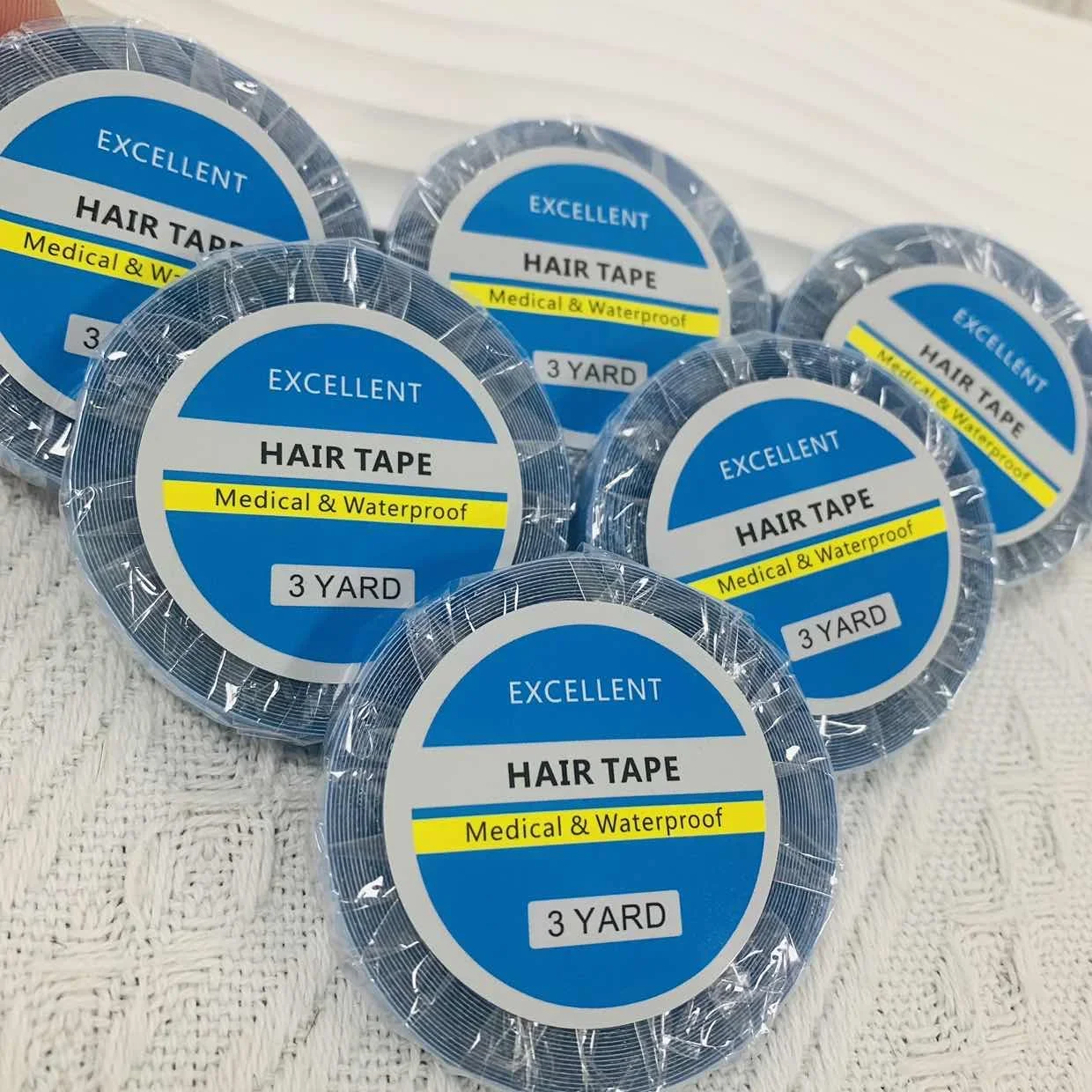 

Оптовая продажа, ультрафиксирующая клейкая лента для парика, 3 ярда/рулон, цена, лучшее качество, клейкая лента для парика, система волос, лента для париков и париков