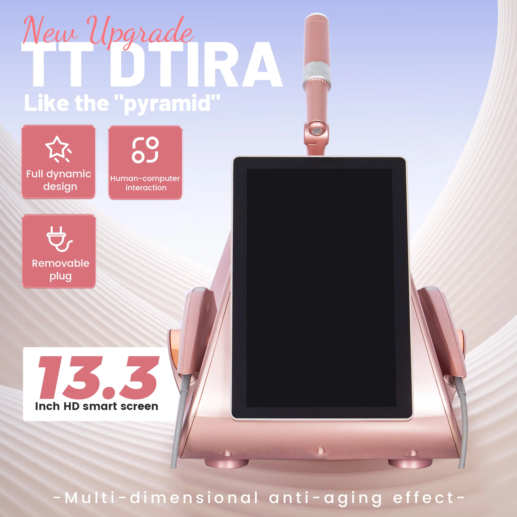 

TT 12D Professional Portable Double Lift Facial Pulling Body Lifting Firming Skin Anti Aging Firming Mach