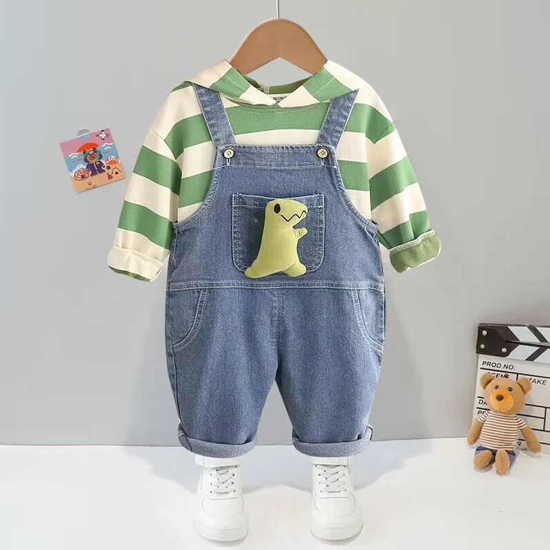 New spring and autumn pure cotton baby suit casual sportswear sweater pants 012345 years old baby bottoming suit