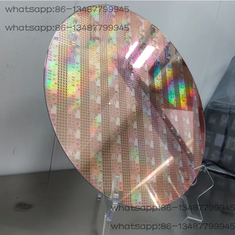 Silicon Wafer, Lithographic Wafer 12 Inch Circuit Chip Semiconductor Silicon Wafer Display Teaching and Research Test Wafer 03