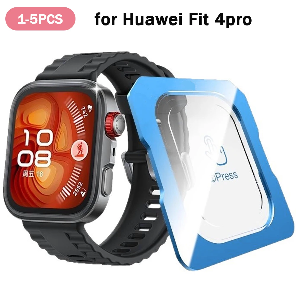 1-5 stücke Uhr Gehärtetem Glas Für Huawei Uhr Fit 4 Pro Einfach Zu Installieren Anti Scratch Screen Protector für Huawei Uhr Fit4Pro