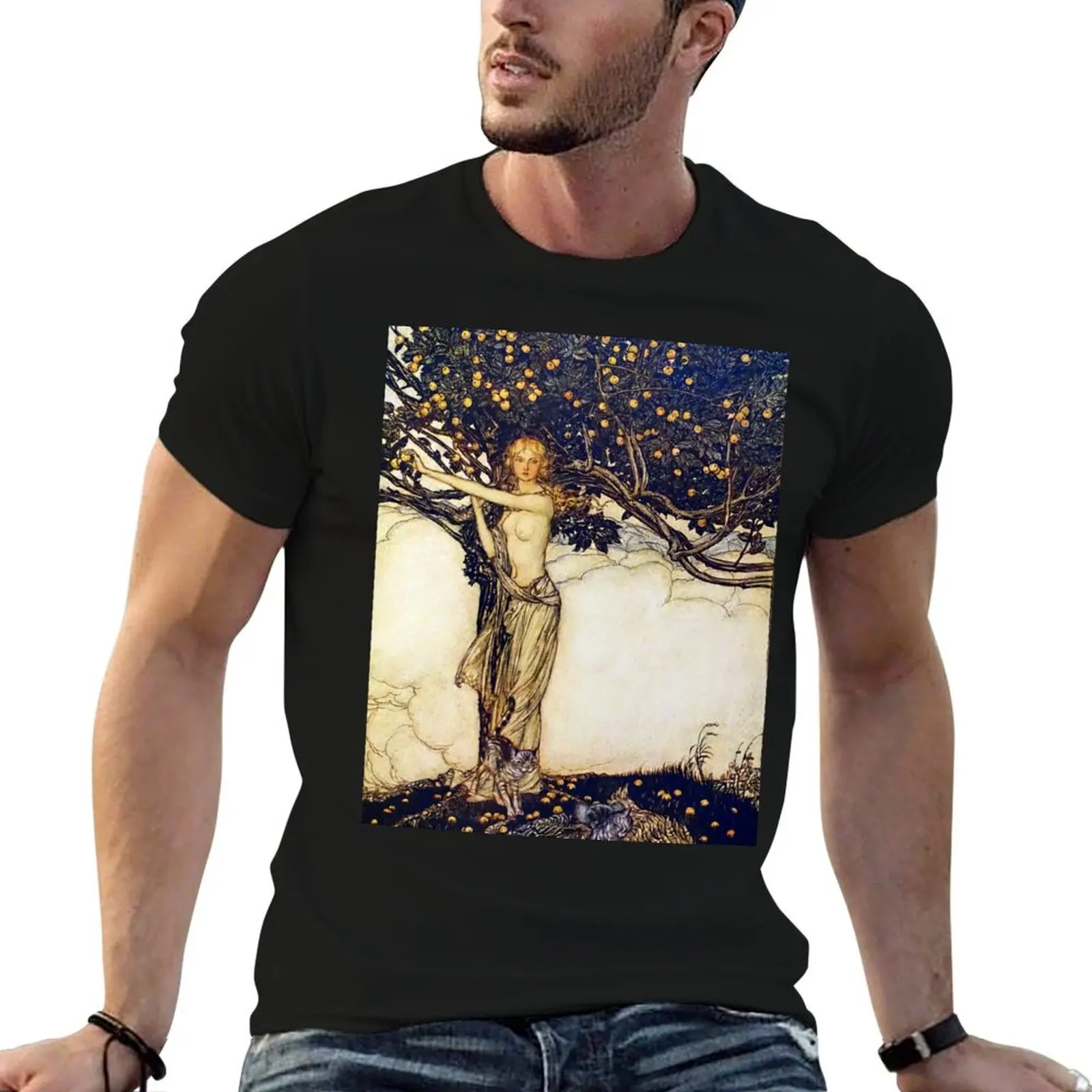 

Freia the Fair One - Arthur Rackham T-Shirt man tshirt t shirts with prints T-Shirt
