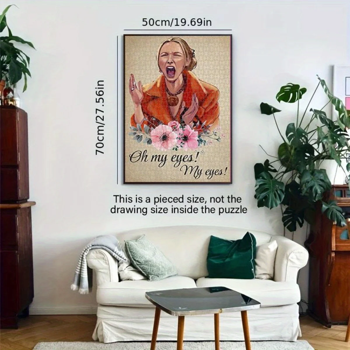 1000 stuks puzzel voor volwassenen - Hersenuitdagingscadeau - Perfect voor spelavonden voor volwassenen en gezinnen - mijn ogen! Phoebe Buffay vriendenpuzzel