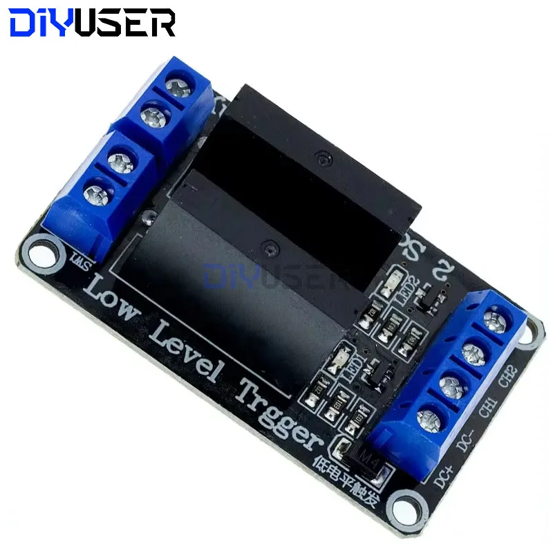 DIYUSER SSR G3MB-202P 솔리드 스테이트 릴레이 모듈, 저항 퓨즈로 출력, 아두이노용 DIY 키트, 5V 1 2 4 8 채널, 240V 2A