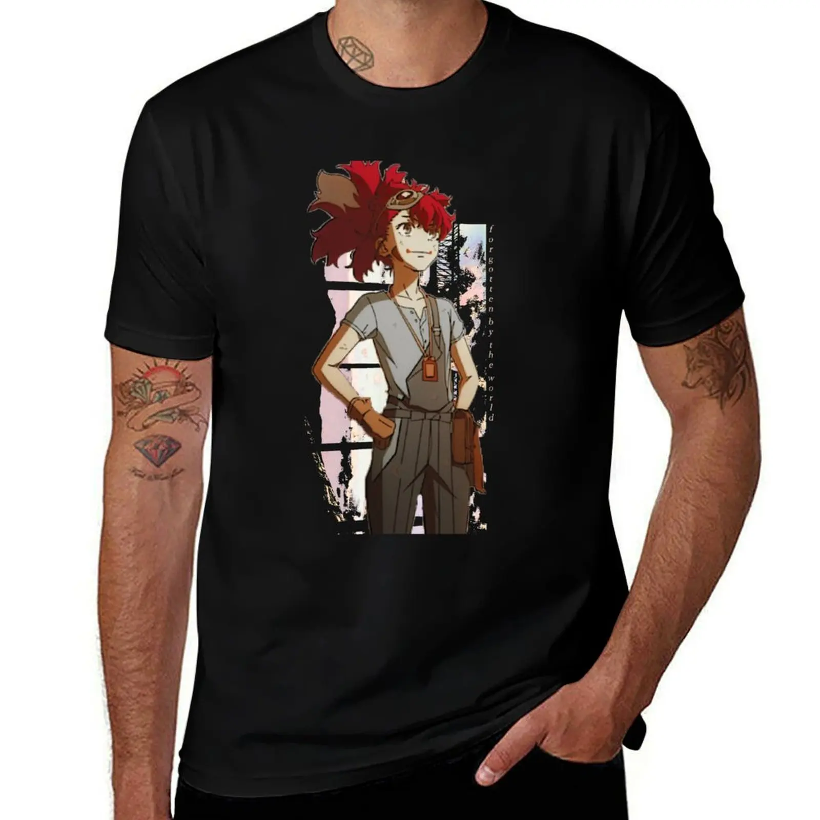Appare-Ranman ''FORGOTTEN'' V1 T-Shirt Basic Solid Color Casual Tee Shirt T-Shirt