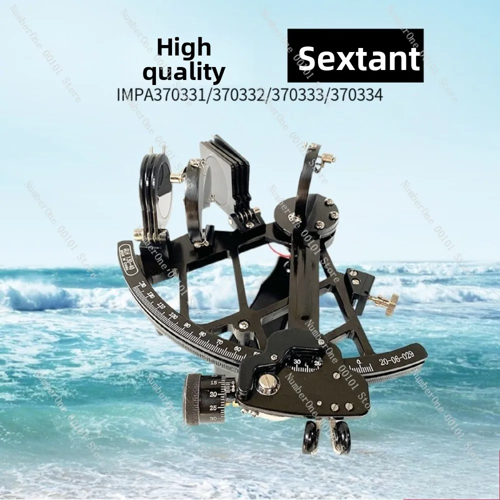 Marine Sextant GLH130-40 Copper Marine Navigational Navigator with Light 370331 Measuring Range -5 Degree-130 Degree