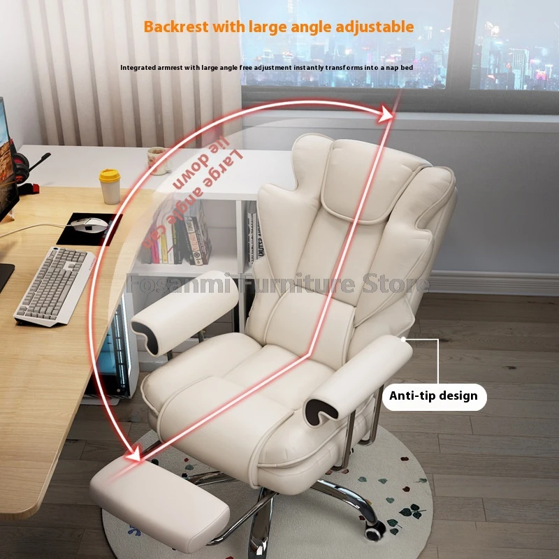 Racing สไตล์หนัง Gamer เก้าอี้ปีกพนักพิง ERGONOMIC Reclining GAMING เก้าอี้สําหรับ Home Modern Office PC เก้าอี้หมุน