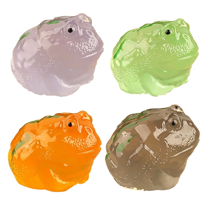 Luminous Miniatures Toad Glow At Night Cute Animals Fish Tank Moss Microlandscape Decoration