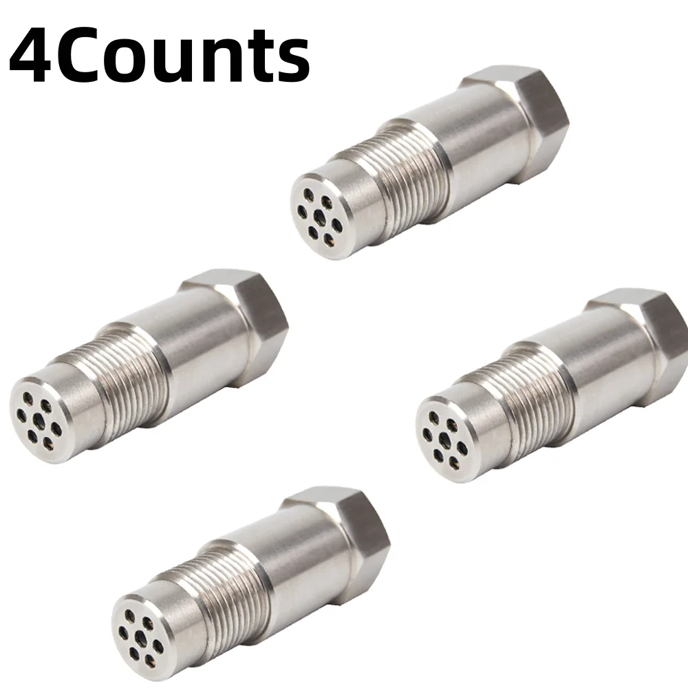 

4PCS Oxygen Sensor with Mini Catalyst, Stainless Stee Oxygen Sensor Filter Adapter, M18x1.5 Universal O2 Sensor Connector