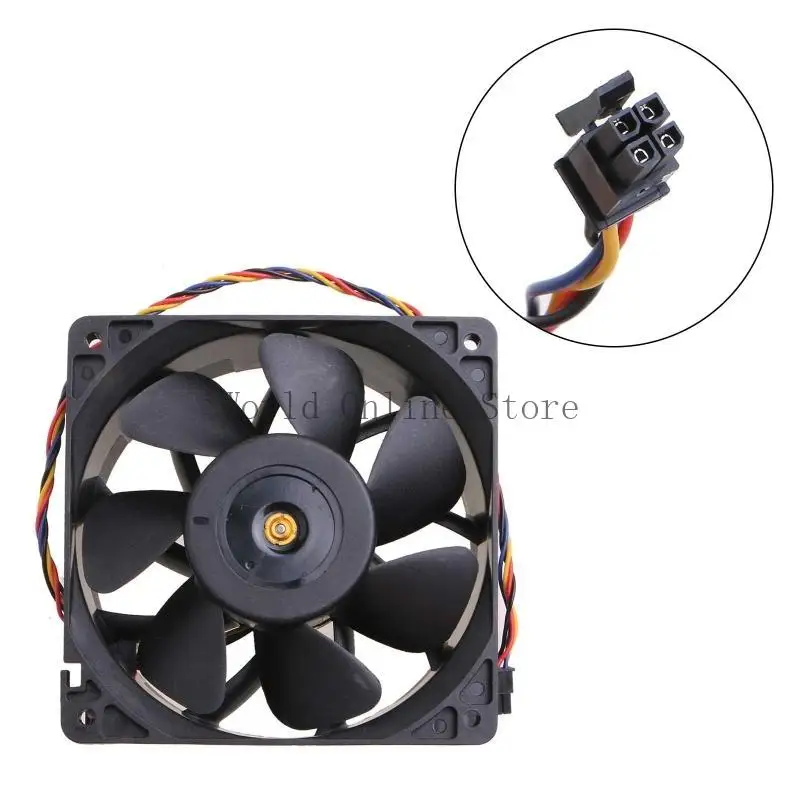 Hoge snelheid 120 mm koelventilator 12 DF1203812B2FN voor 12V 4.5 A 120x120x38mm 4p 87HC
