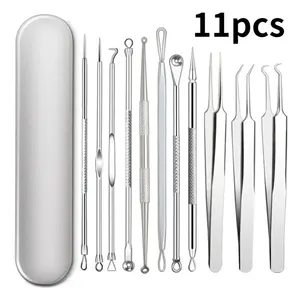Ingrown Hair Hair Skin Care, Acne and Clove Removal Needles, Black Dots Cleaner, Pore Cleaner, Deep Cleaning, Facial Tools, 11pcs 10 Main Sales Cloves Remover - №2