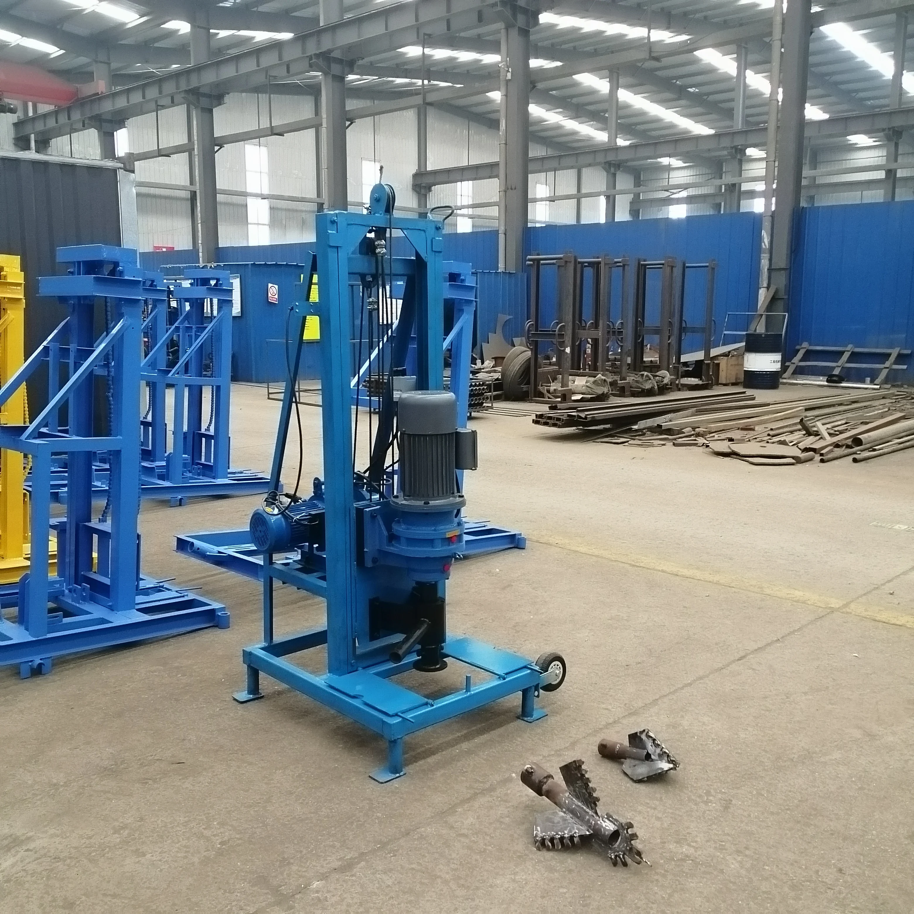 ماكينة حفر كهربائية منزلية صغيرة مخصصة 100 متر جهاز حفر محمول خاص بهندسة الآبار الضحلة