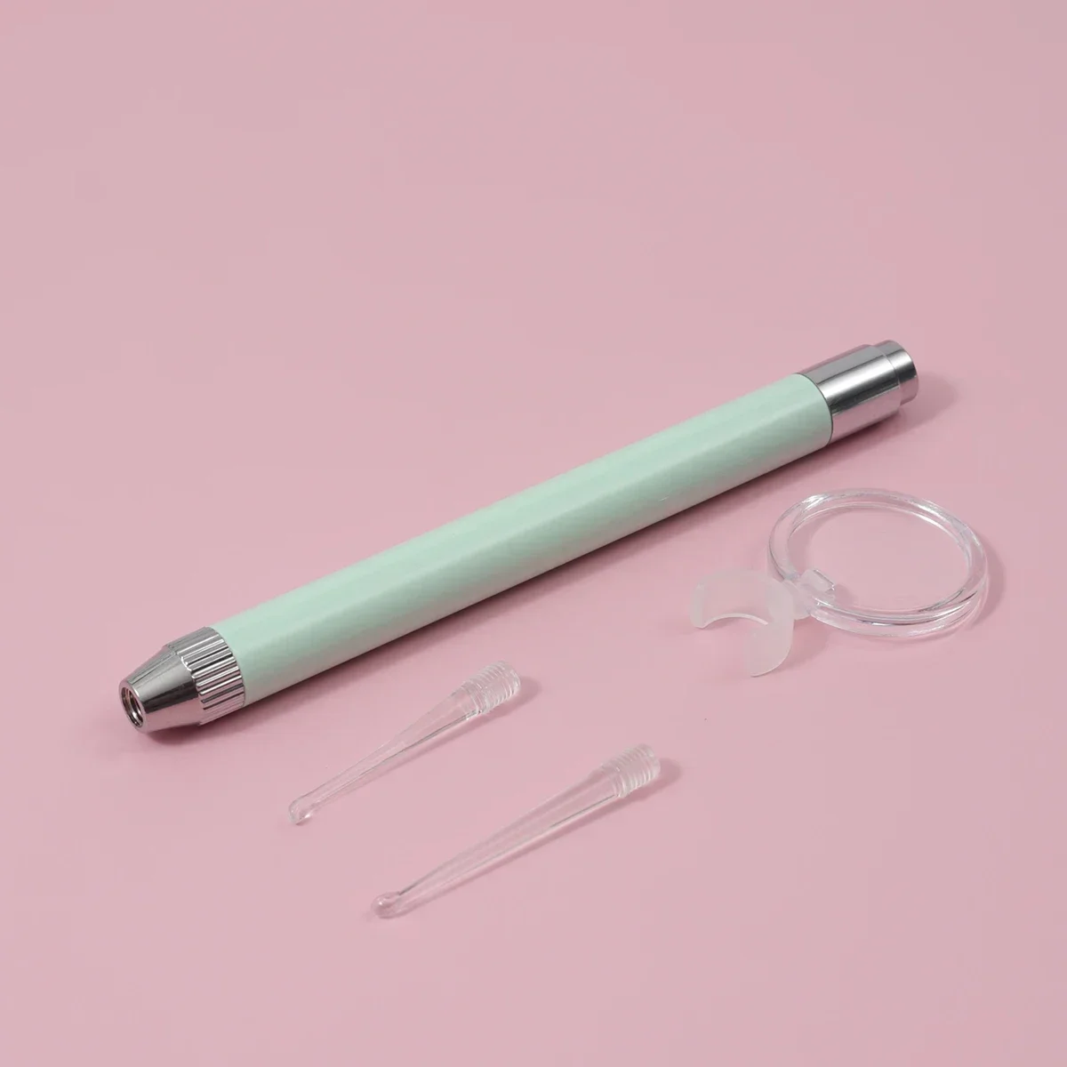 4pcs-Ear Cleaning Tool Set - Bright LED llluminated Ear Scoop, Gentle Ear Digging Tool, Soft-Touch Ear spoon Head,
