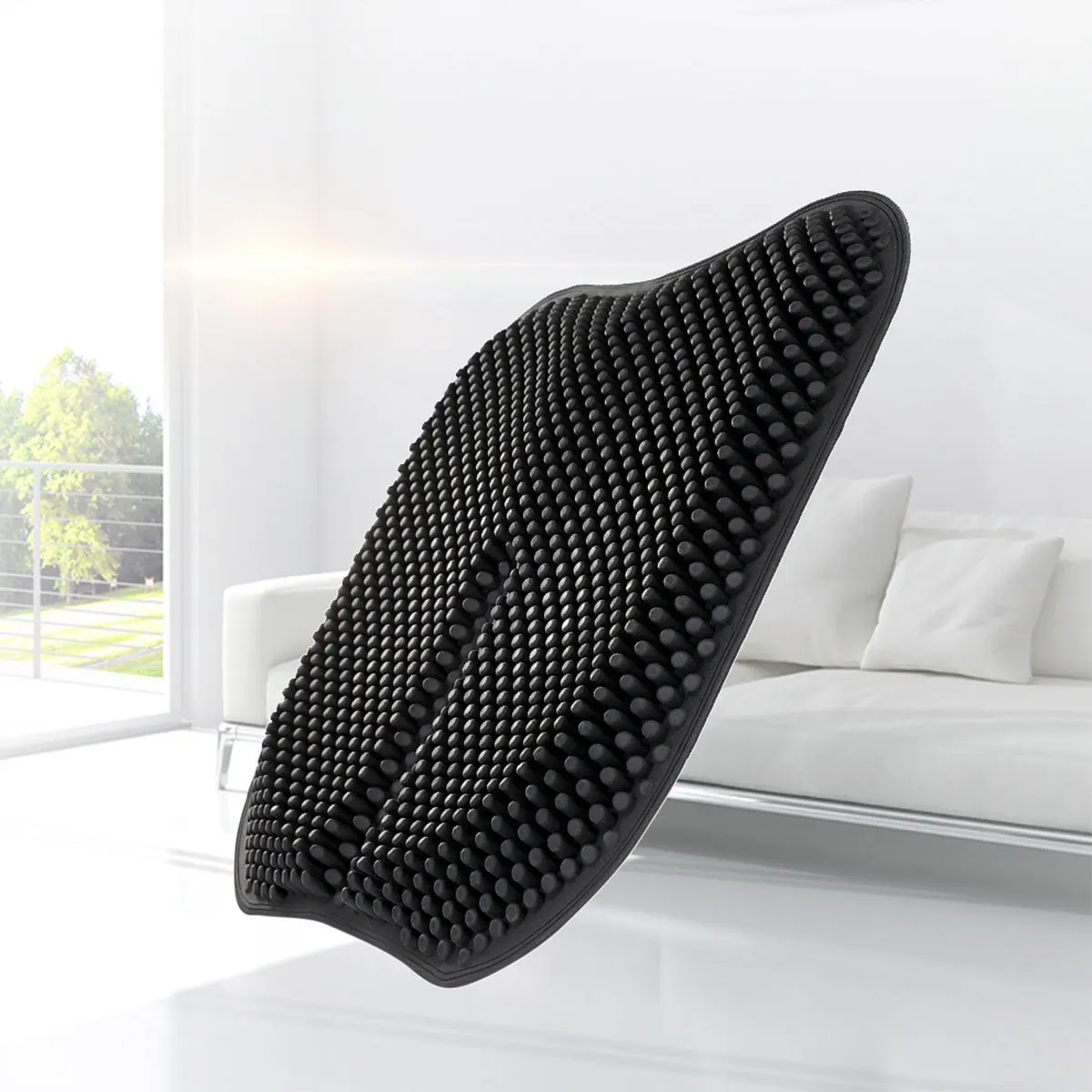 

Car Silicone Seat Cushion Breathable Massage Comfortable Non-Slip For Driving Truck Wheelchair Office Chair Black