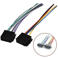 Car Stereo Radio ISO Cable Adapter ABS Universal Male Plug To Female Connector Wiring Harness Automobile Accessories