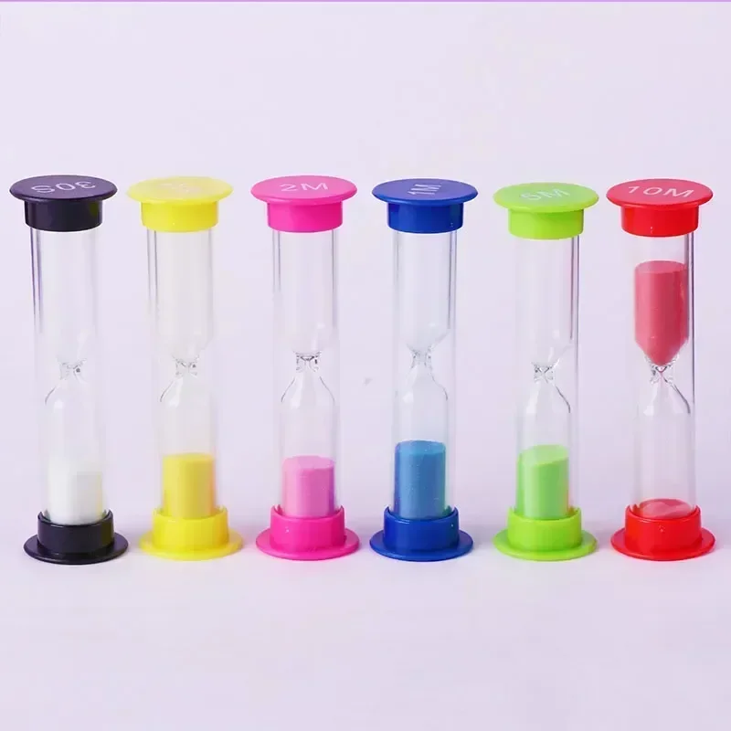 6 Pieces/set Sand Clock Hourglass 30S 1 2 3 5 10 Minutes Ornaments Home Children Gift Decoration Timer Clocks Decor Garden