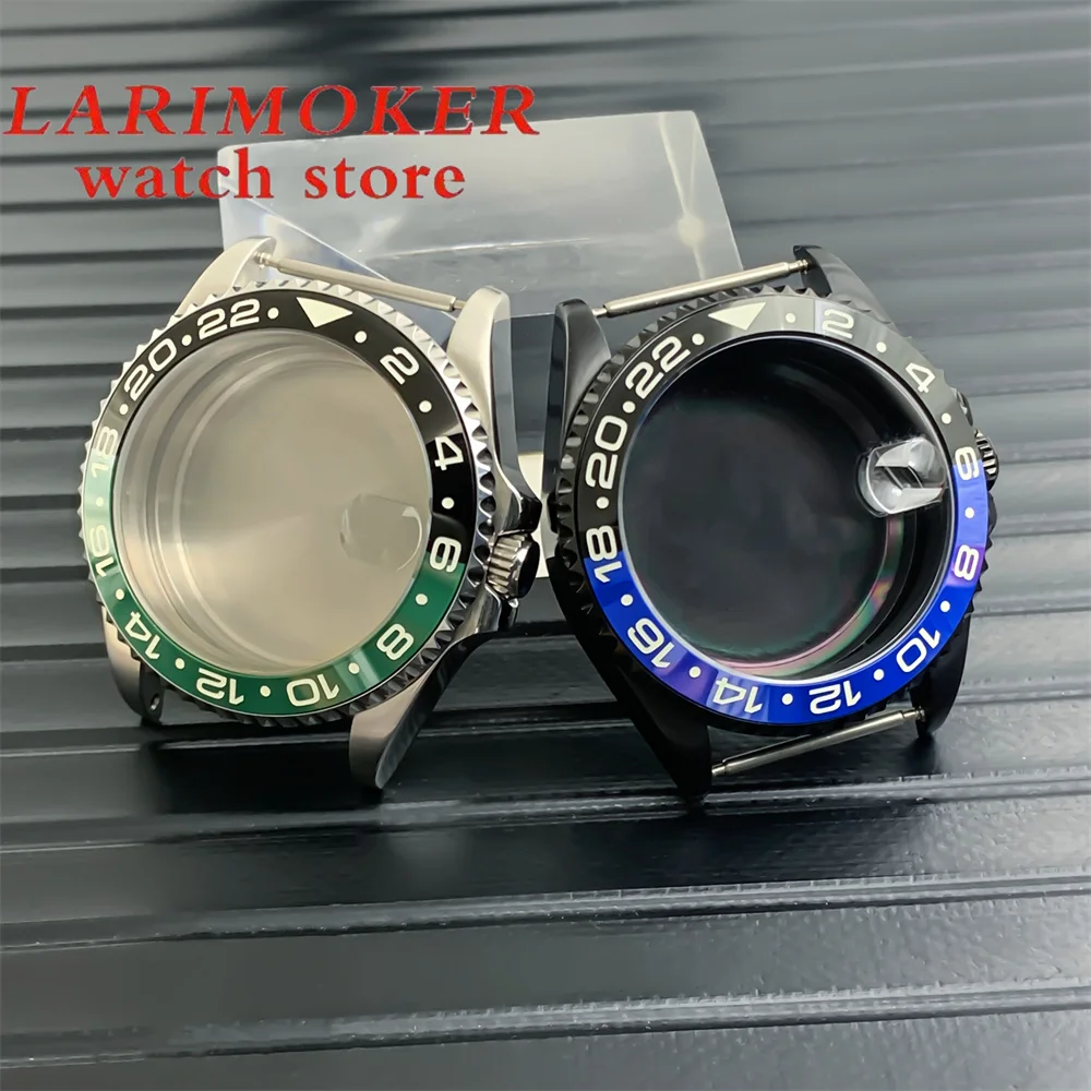 BLIGER-caja de reloj de plata de cristal de zafiro, 36mm, 38mm, compatible con NH34, NH35, NH36, ETA2824, 2836, PT5000movement