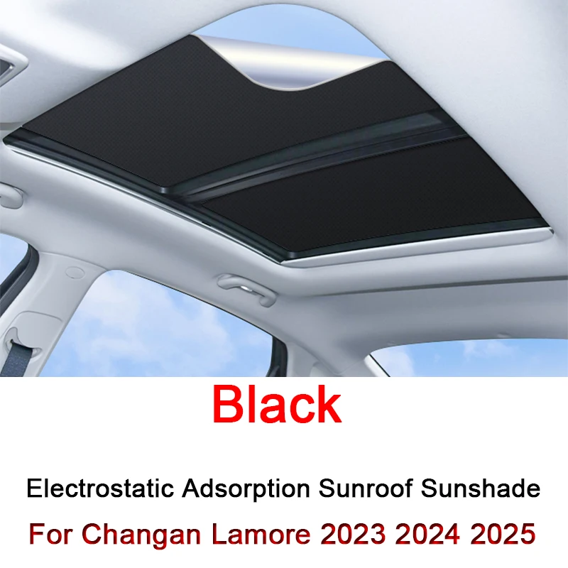 

Car Electrostatic Adsorption Sunroof Sunshade Cover For Changan Lamore 2023 2024 2025 Heat Insulation Skylight Sticker Accessory