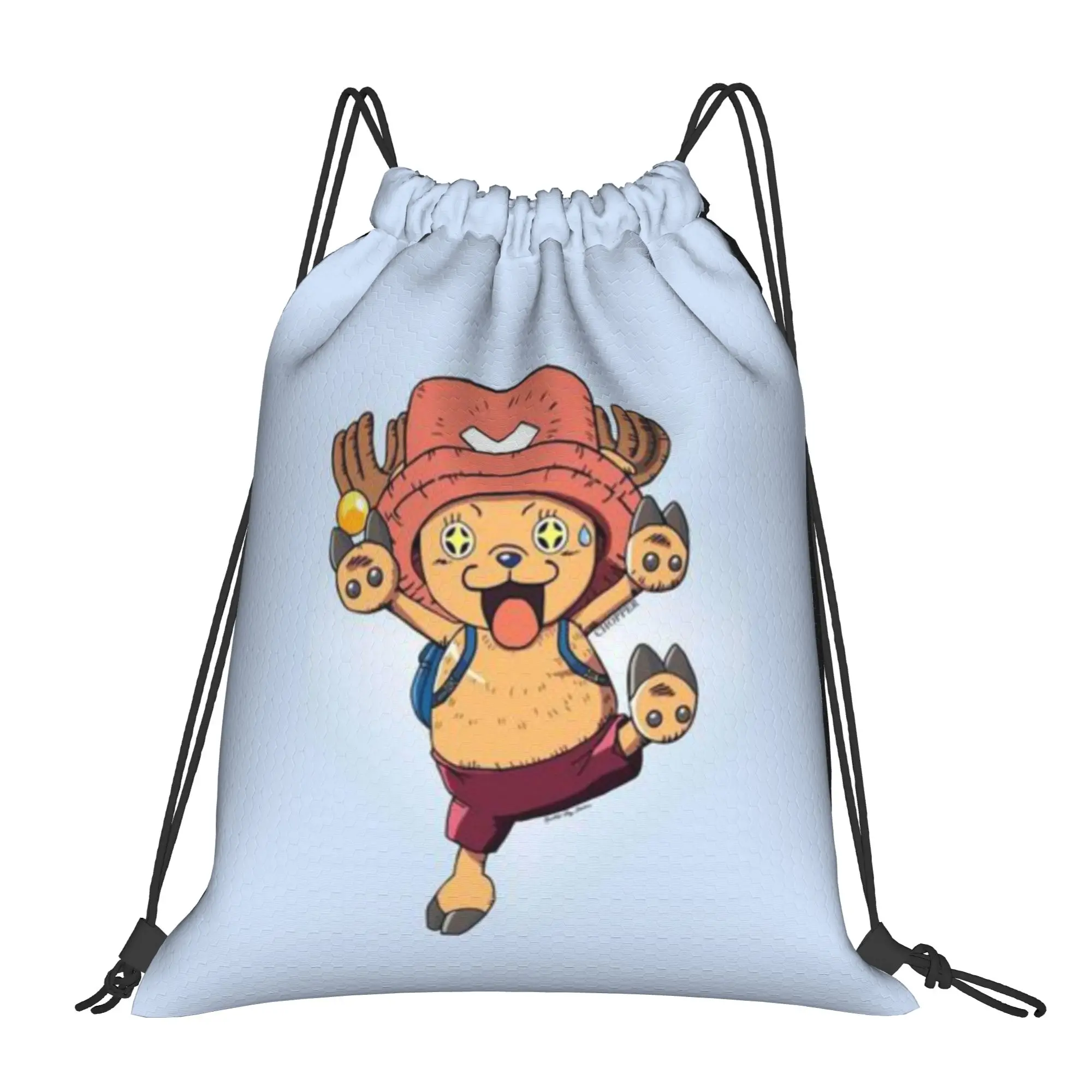 

Многофункциональный карманный рюкзак-мешок на шнурке с принтом Surprise Tony Tony Chopper для мужчин, женщин и подростков, дорожная сумка для хранения