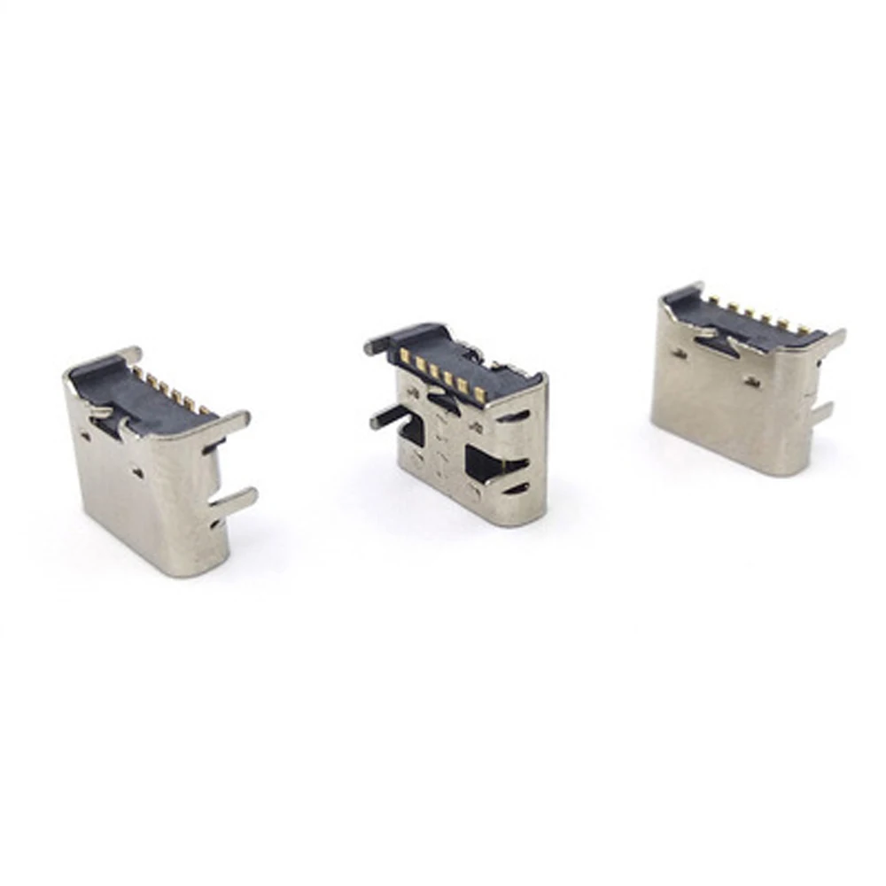 

Mobile Phone Socket Connector USB 3.1 6 Pin Charging Socket Type C Socket Connector Female Connector Type-C Female