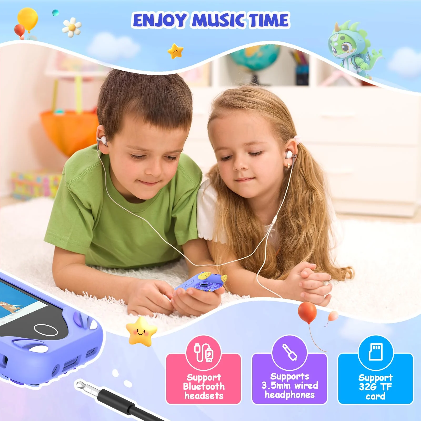 New Kids Smart Phone Children Toy Mini Smart Phone Toys Games Dual Camera Music Video Player Boys Girls Birthday Gifts