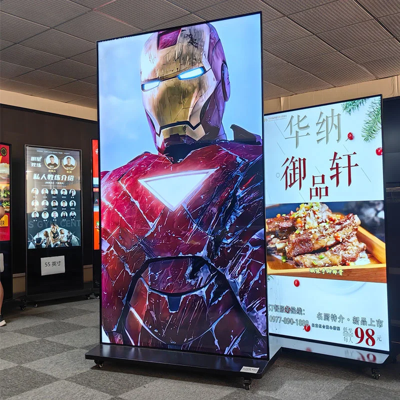 IP65 Outdoor Digital Signage Double Side Totem Led Screen Outdoor Advertising Led Poster Displays for Commercial Use