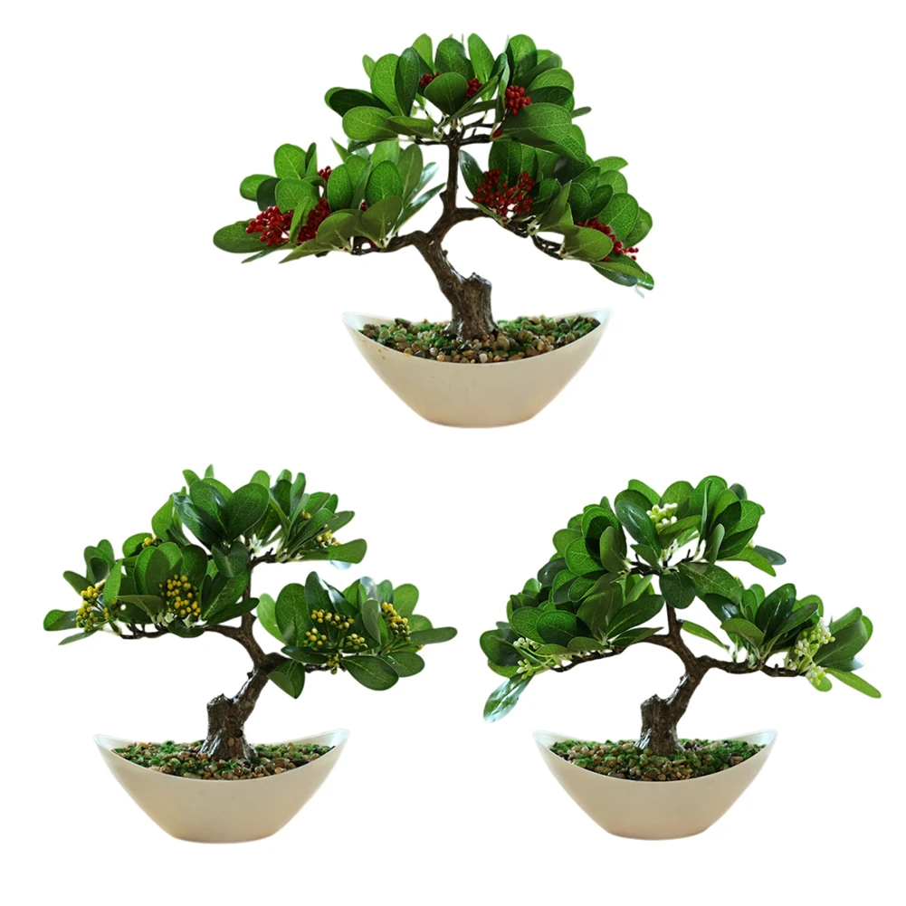 Home Decor Artificial Plant 1 Pcs Courtyards Exquisite Workmanship Families For Weddings No Fading Offices Parties
