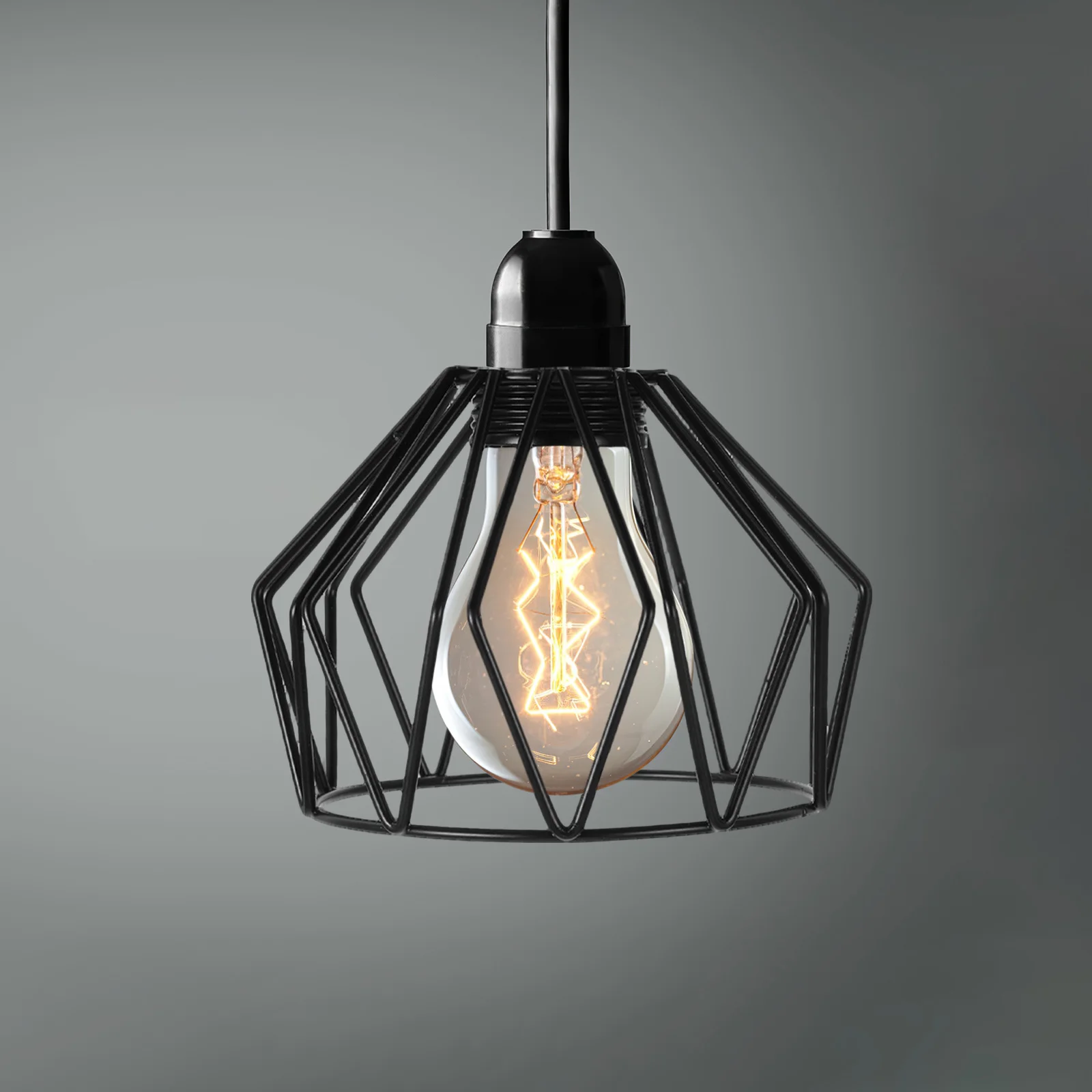 

Mini Iron Birdcage Pendant Lamp Shade Vintage Industrial Metal Cage Light Fixture Covers Wire Lamp Ceiling Fan Light Cages Guard