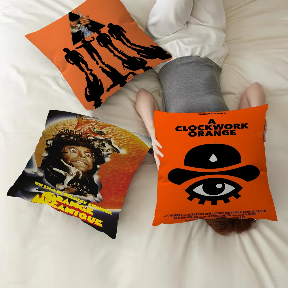 Movie C-Clockwork Orange Cushion Cover Inches Farmhouse Decor Home Throw Pillow Covers For Couch Decorations