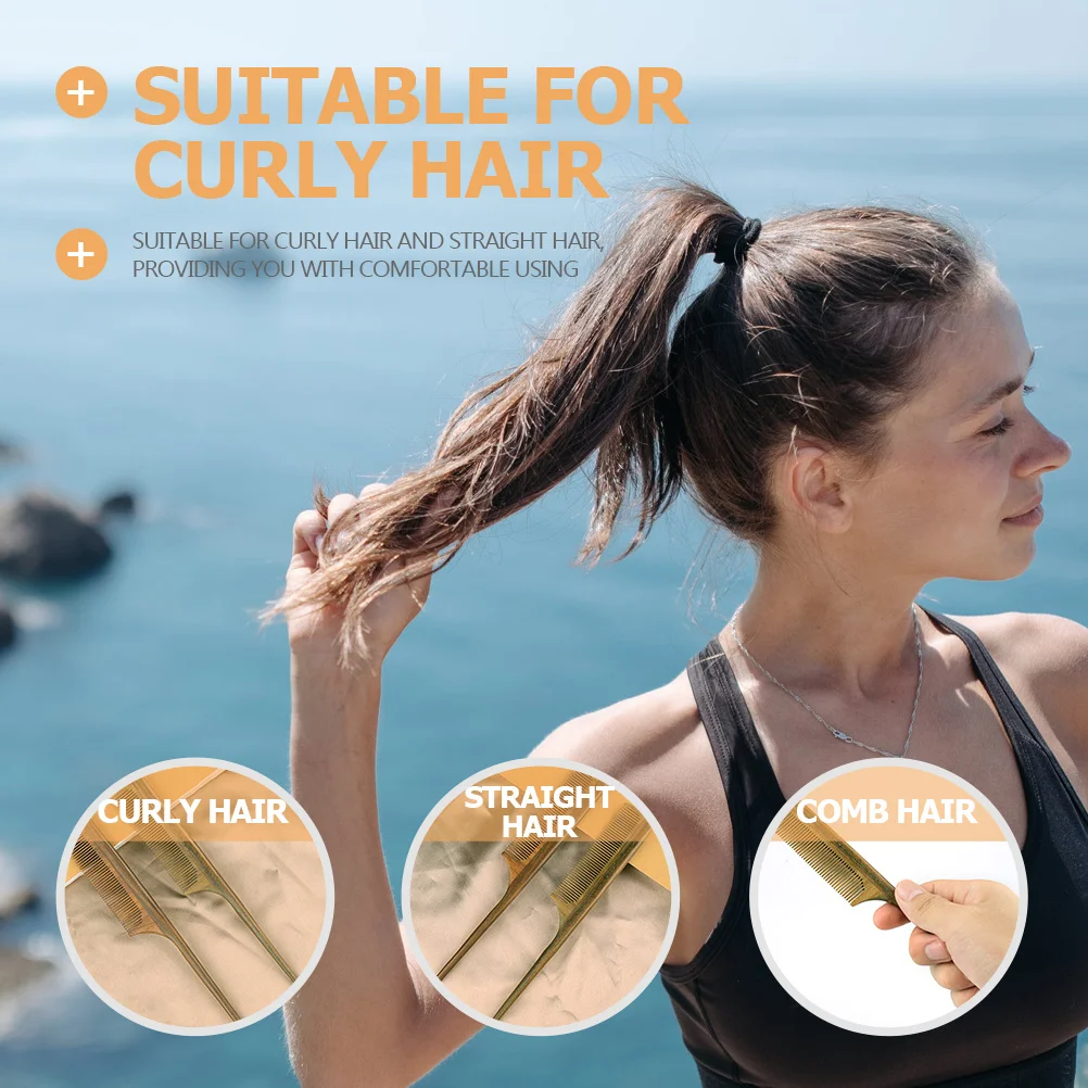 

Tip Tail Comb Wood Pintail Comb Anti-Static Fine Teeth Styling Tool for Salon Barber Detangling Hairdressing Professional Use