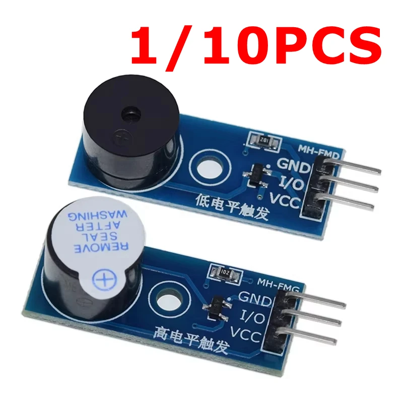 

1/10pcs High Quality Active / passive Buzzer Module for Arduino New DIY Kit Active Buzzer Bow Bevel Modules For Arduino