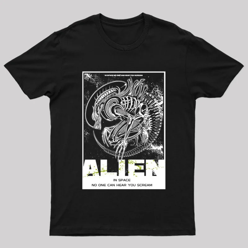 

80s Retro Sic fi Alien Gift T Shirt Weyland Yutani Lv 426 Xenomorph Graphic Clothes 0312 100% cotton print All size tops S-6XL