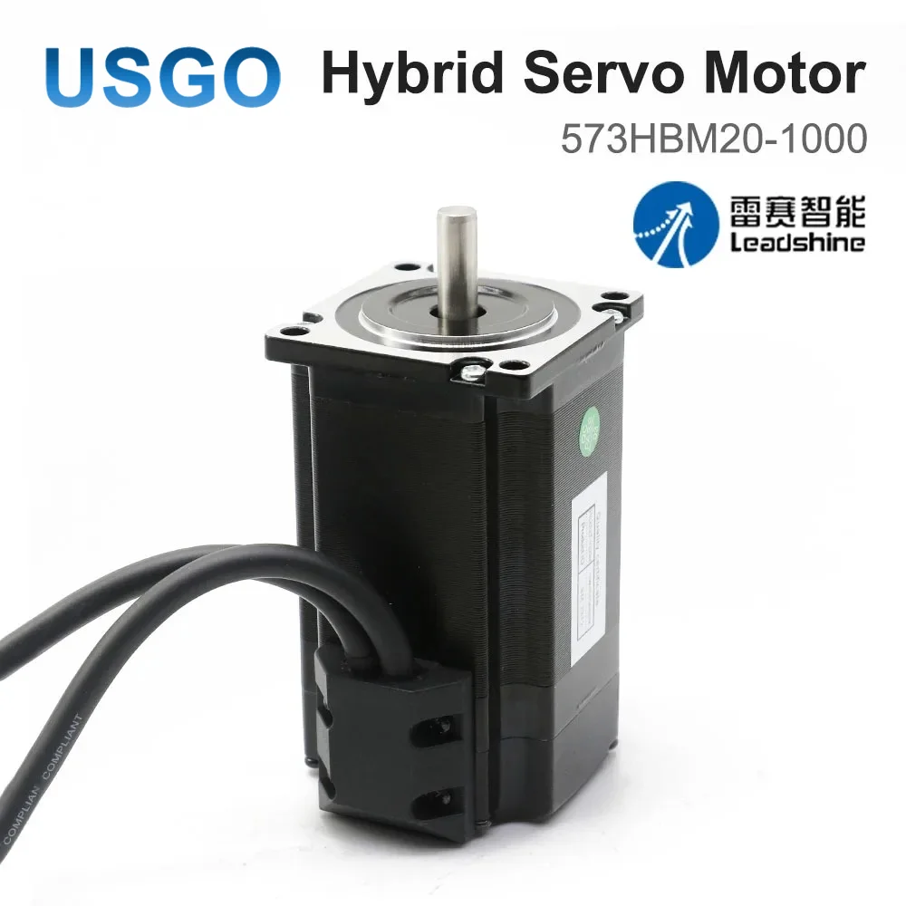 USGO Leadshine 573HBM20-1000 3-Phase NEMA 23 Closed Loop Stepper Motor 2.0N.m 1000-Line Encoder Easy Servo for CNC Router
