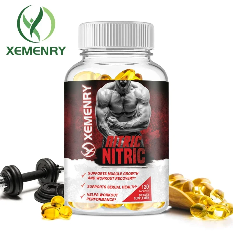 Xemenry-Capsule la plus élevée de L-arginine, supplément d'oxyde nitrique, fwage