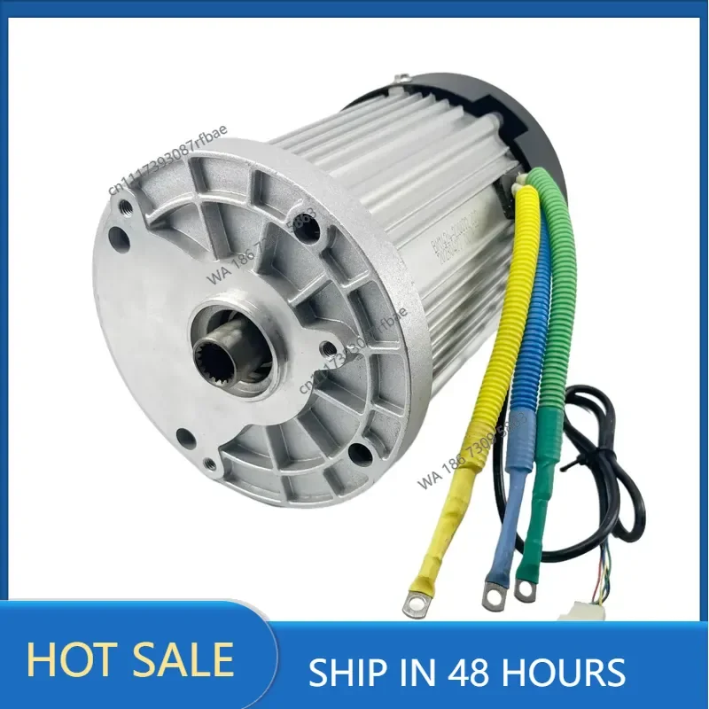 BM1424HQF1500W 1800W 2200w DC 60V / 72v Brushless Motor Without Differential GearBox , BLDC For Light E.V. & Heavy Load Car