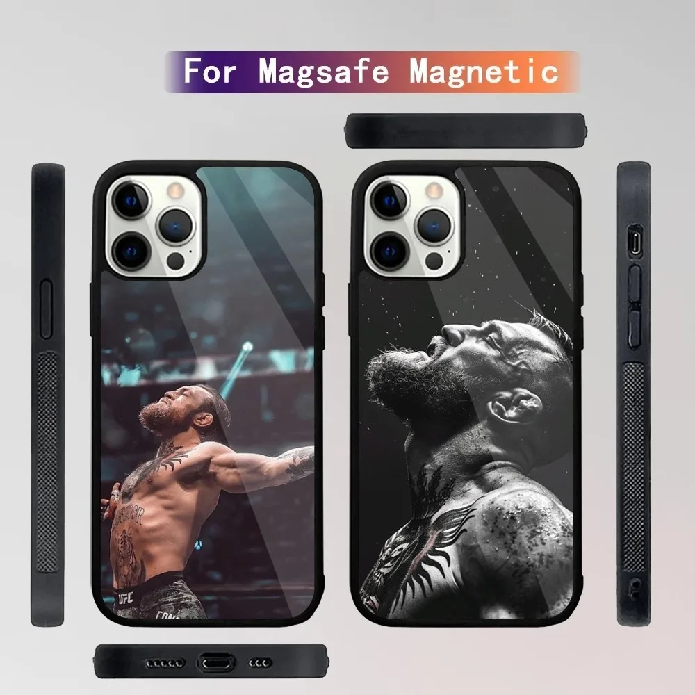 C-Conor McGregor Phone Case For iPhone 15,14,13,12,11,Plus,Pro,Max Mini Magsafe Magnetic Wireless Charging