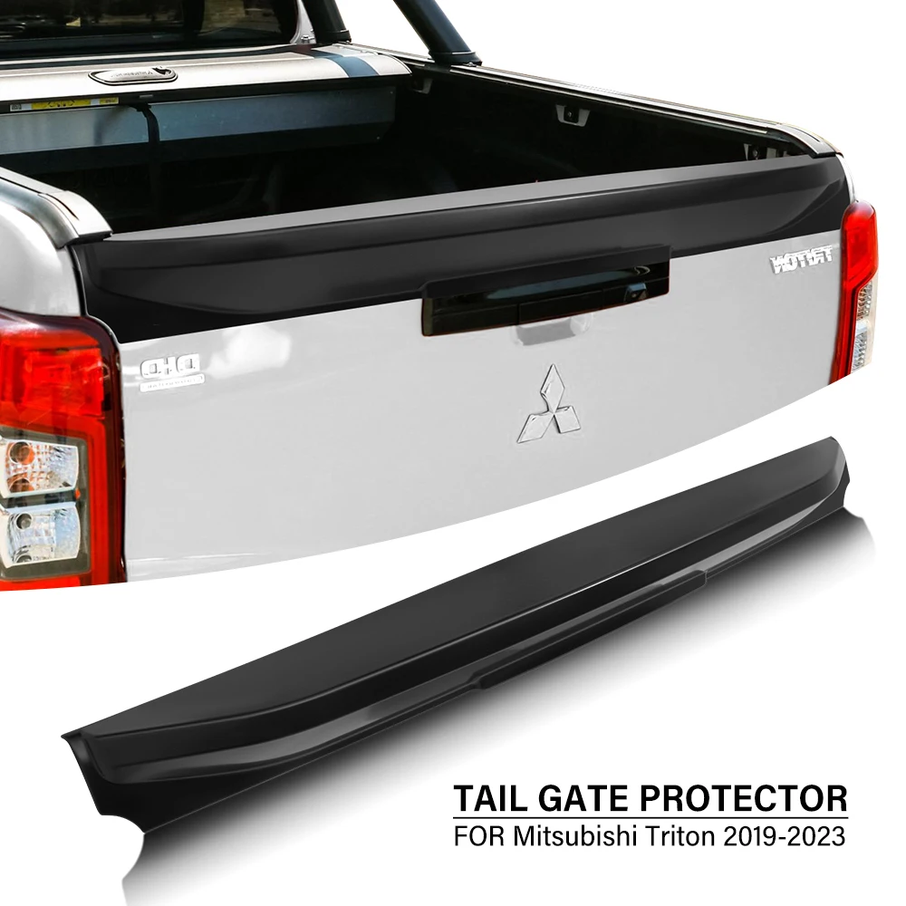 

Tailgate Cap Protection Tail Gate Cover for Mitsubishi Triton L200 2019 2020 2021 2022 2023 1PCS Matte Black Tailgate Rail Guard