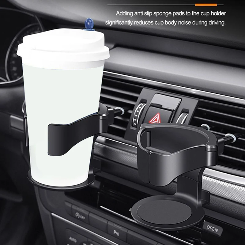 Car Cup Holder Air Vent Outlet Drink Coffee Bottle Holder Can Mounts Holders Beverage Ashtray Mount Stand Universal Accessories