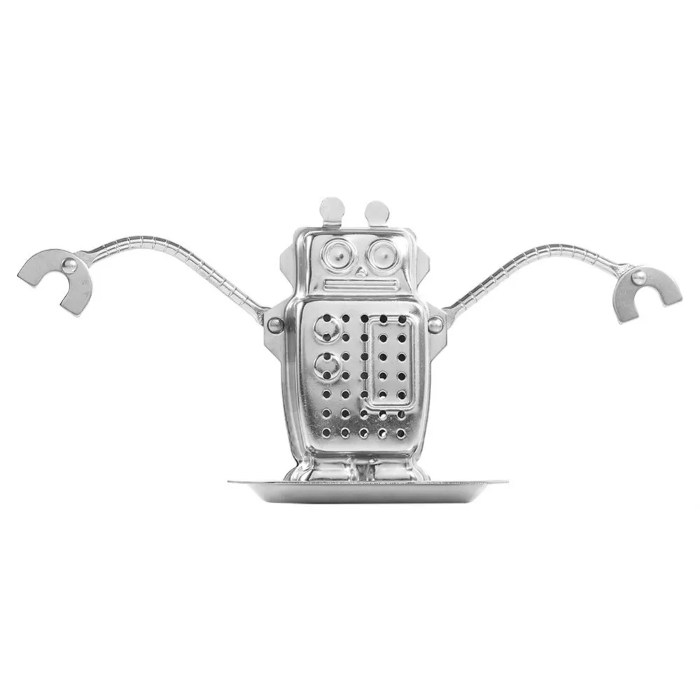 Premium Robot Design Tea Infuser Stainless Steel Fine Mesh Tea Brewing Strainer Easy Clean Reusable Mesh Tea Steeper Spices